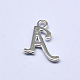 Tibetan Style Alloy Letter Charms TIBEP-M005-01S-A-2