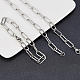 UNICRAFTALE 4pcs 21.5cm Paperclip Chains Stainless Steel Cable Chains Drawn Elongated Cable Chain with Lobster Clasps for Women DIY Necklace Jewelry Making STAS-UN0012-44-6
