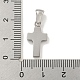Подвески из нержавеющей стали 304 с кубическим цирконием STAS-C102-04F-P-3