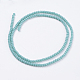 Opachi colore solido fili di perle di vetro GLAA-F076-A04-2