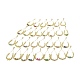 Runde Perlen-Schieberegler-Armbänder aus Messing für Damen BJEW-M232-03G-1