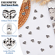 DICOSMETIC 100Pcs Heart Spacer Beads Tibetan Style Alloy Heart with Butterfly Beads Antique Silver European Beads Alloy Loose Beads for Bracelet Necklace Jewelry Making FIND-DC0004-21-6