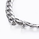 304 Stainless Steel Curb Chains Jewelry Sets SJEW-E328-08-6