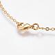 Eco-Friendly Rack Plating Brass Chain Necklaces MAK-G002-09G-FF-4