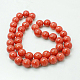 Chapelets de perles rondes en jade de Mashan naturelle X-G-D263-4mm-XS03-2