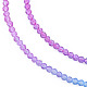 Transparent Glass Beads Strands GLAA-N041-009-02-3