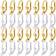 Sunnyclue 100 pièces 2 couleurs en laiton boucles d'oreilles accessoires KK-SC0003-70-1