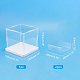Boîte de présentation transparente en acrylique et en plastique superfindings CON-FH0001-43-4