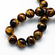 Natural Tiger Eye Round Beads Strands G-S177-8mm-2