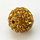 Perles de boule pavé disco  RB-H258-8MM-203-2