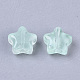 Transparent Spray Painted Glass Beads X-GLAA-N035-01-A05-2