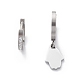 3 Pair 3 Style Tassel & Heart & Hamsa Hand Crystal Rhinestone Asymmetrical Earrings EJEW-B020-13P-2