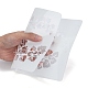 プラスチック再利用可能な描画絵画ステンシル テンプレート  DIY スクラップブック 壁 布 床 家具用  長方形  ホワイト  262x174x0.4mm DIY-F018-B01-5