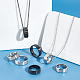 Unicraftale 18 шт. 18 стиля 201 простые кольца из нержавеющей стали для женщин RJEW-UN0002-49-4