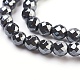 Non-Magnetic Synthetic Hematite Beads Strands HEMA-6D-3