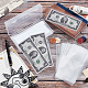Nbeads Transparent Plastic Commemorative Banknote Storage Bags ABAG-NB0001-52-6