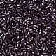 ガラス竹ビーズ  銀並ぶ  紫色のメディア  1.8~2.2x1.8~2mm  穴：0.8~0.9mm  約15000個/ポンド SEED-S032-08A-41A-3