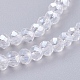 Electroplate Glass Beads Strands X-EGLA-R048-3mm-01-3