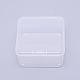 Superfindings 8шт квадратные пластиковые ящики для хранения с крышками 6.5x6.5x3.5см мини-контейнер для сортировки прозрачных бусин ящик для ювелирных бусин таблетки мелкие предметы CON-WH0074-63B-1