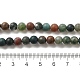 Natural Indian Agate Beads Strands G-Q462-6mm-08-2