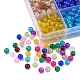 900Pcs 12 Colors Spray Painted Crackle Glass Beads Strands CCG-YW0001-10-4