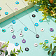 Arricraft 80 pièces 5 couleurs imprimé breloques de coquille d'eau douce SHEL-AR0001-12-5