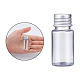10mlペットプラスチック液体ボトル  平肩  アルミスクリューキャップ付き  透明  5.3x2.3cm 容量：10ml（0.34液量オンス） MRMJ-WH0011-H03-5