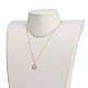Sakura Pendant Necklaces & Dangle Earring Jewelry Sets SJEW-JS01147-03-6