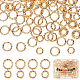 Beebeecraft 240Pcs 2 Size Twisted Open Jump Rings 18K Gold Plated Jump Rings Connectors 8mm 6mm O Rings for DIY Earring Bracelet Necklace KK-BBC0002-75-1