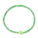 Set di braccialetti elasticizzati con perline di perline di vetro da 5 pz e 5 colori BJEW-TA00322-2