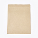 再封可能なクラフト紙袋  再封可能なバッグ  小さなクラフト紙ドイパック  窓付き  ナバホホワイト  24x16cm OPP-S004-01A-3