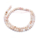 Chapelets de perles en agate naturelle de fleurs de cerisier X-G-I213-23-6mm-2