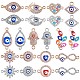22Pcs Evil Eye Charm Connector Alloy Enamel Eye Charm Pendant Lucky Eye Charm for Jewelry Necklace Bracelet Earring Making Crafts JX221A-1