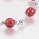Glass Round Beads Bracelets BJEW-F298-02C-2