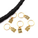 Tibétain style alliage cheveux tresse anneaux pendentifs PALLOY-TAC0009-54AB-1