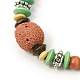 Lava Rock Beads Bracelets BJEW-D263-3-2