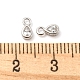 Charms de plata de ley chapados en rodio y platino auténtico. STER-K176-03D-P-4