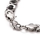 304 Stainless Steel Byzantine Chains Necklace STAS-E160-24EBP-3