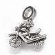 304 Stainless Steel European Dangle Charms X-OPDL-K001-02AS-1