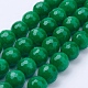 Chapelets de perles en jade de Malaisie naturelle X-G-F488-8mm-15-1