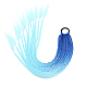 Fibre haute température tresses colorées pièce de cheveux queue de cheval dreadlocks ornements de cheveux OHAR-PW0003-203-15-1
