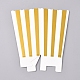 Cajas de palomitas de maíz de papel con patrón de rayas X-CON-L019-A-01A-2