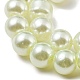 Backen gemalt pearlized Glasperlen runden Perle Stränge HY-XCP0001-14-3