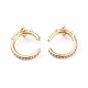 Brass Cuff Earrings EJEW-L234-004G-1