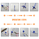PandaHall 10 Color 2mm Satin Rattail Cord String Nylon Trim Silk Cord for Friendship Bracelet NWIR-PH0001-40B-6