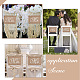 Craspire M. et Mme chaise bannière rustique toile de jute mariée et marié chaise signes mariée chaise décor AJEW-WH0258-452-6
