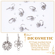 Dicosmetic diy Blumen-Blechverschluss-Ohrring-Kits zum Selbermachen DIY-DC0001-48-4