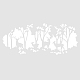 Superdant ホワイトフォレストウォールステッカー鹿シルエット彫刻壁デカール森林動物の装飾寝室リビングルーム保育園子供の部屋の装飾誕生日プレゼント DIY-WH0377-219-3