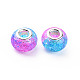 Crackle Two Tone Resin European Beads RPDL-T003-06G-2