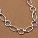 Popular Silver Plated Brass Round and Oval Link Chain Necklaces For Men NJEW-BB12754-2